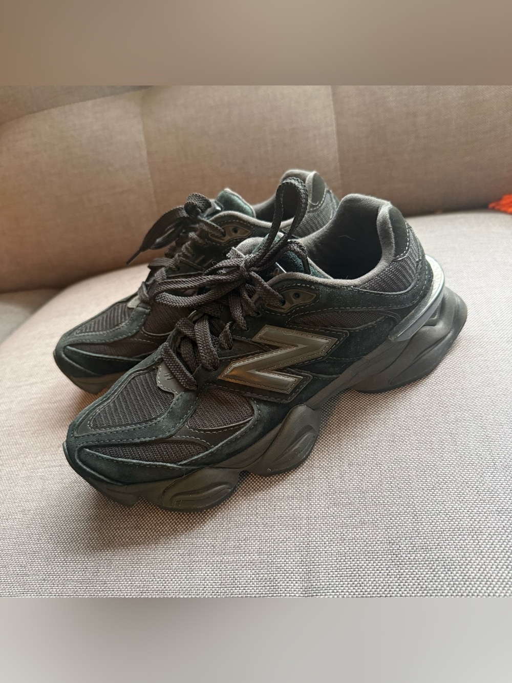 New Balance 9060 Black on Black Sneakers
